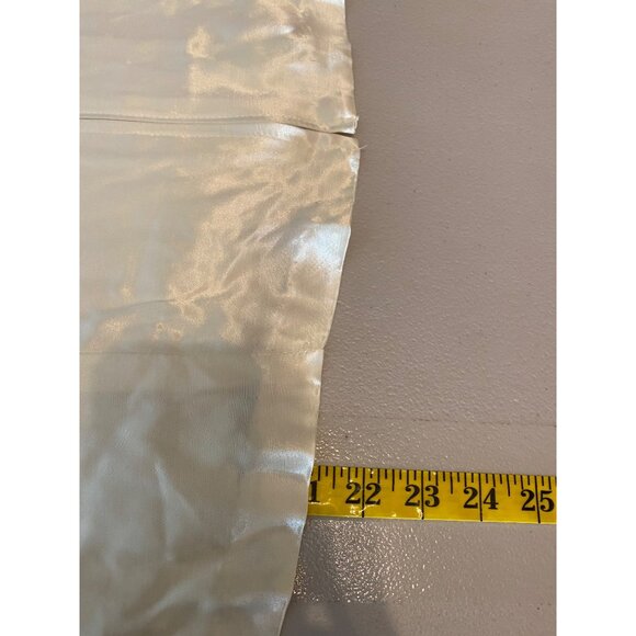 Vintage Allyson San Francisco Ivory Long Sleeve Satin Zip Top or Jacket Large - Picture 5 of 9